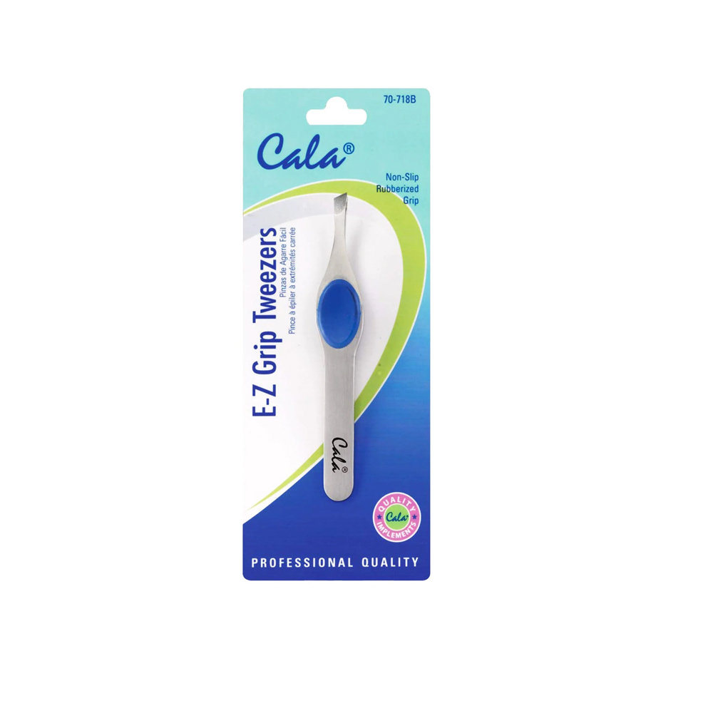 707185 CALA E-Z GRIP TWEEZERS #70-718B