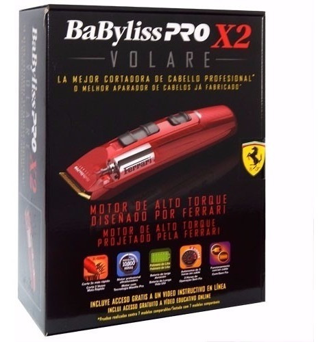 302366 BABYLISS PRO X2 CONTADOR CLIPER FFERRARI