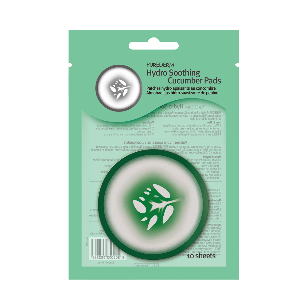 582593 ADS200 PUREDERM HYDRO SOOTHING CUCUMBER PAD