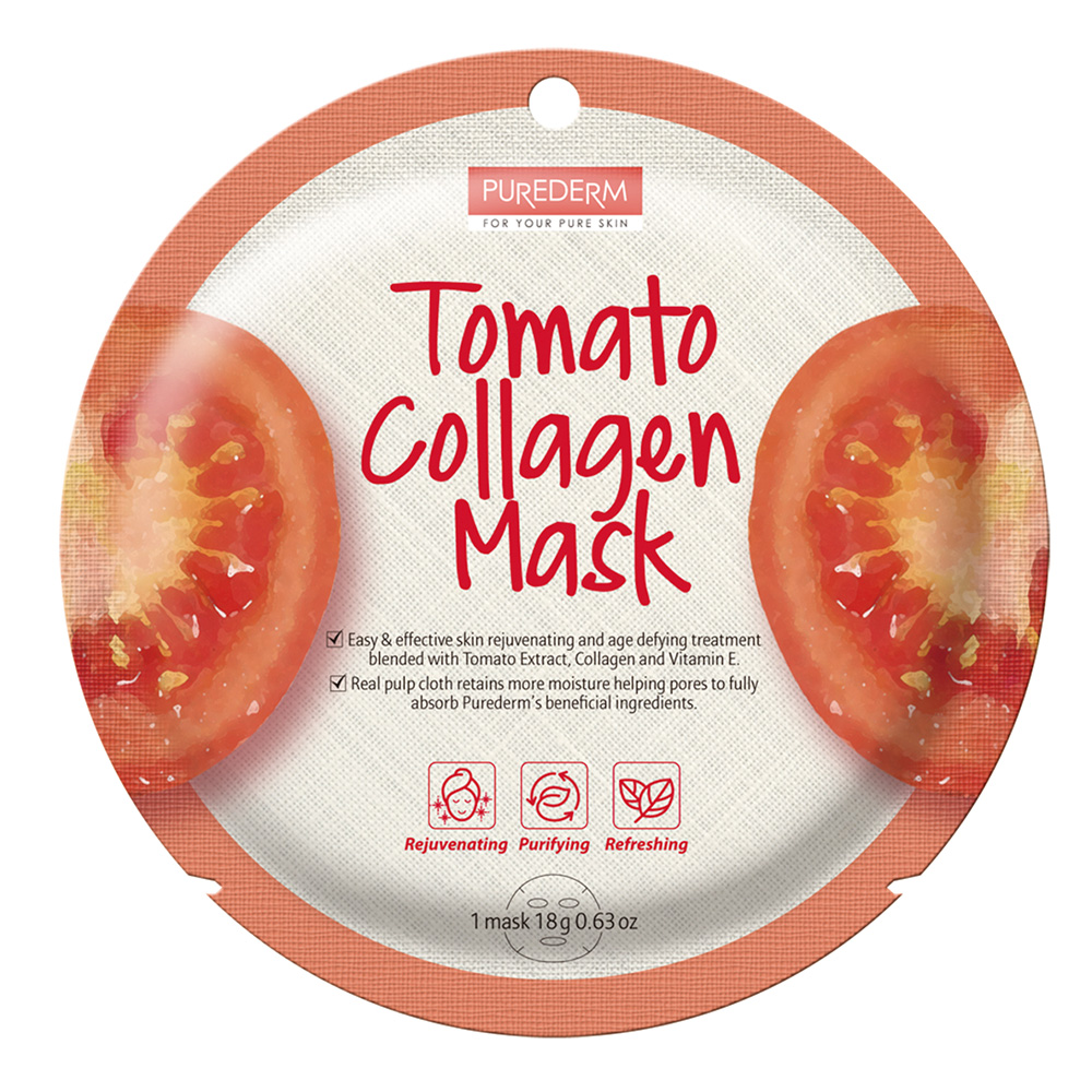 187902 PUREDERM TOMATO COLLAGEN MASK - ADS812