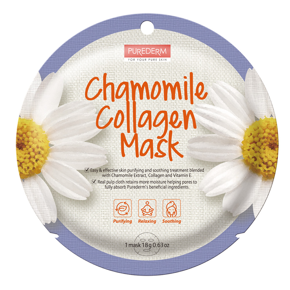 187841 PUREDERM CHAMOMILE COLLAGEN MASK - ADS804