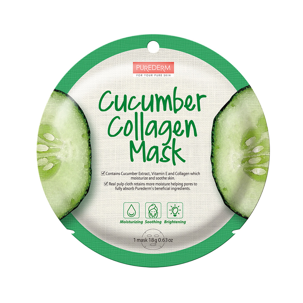 187643 PUREDERM CUCUMBER COLLAGEN MASK