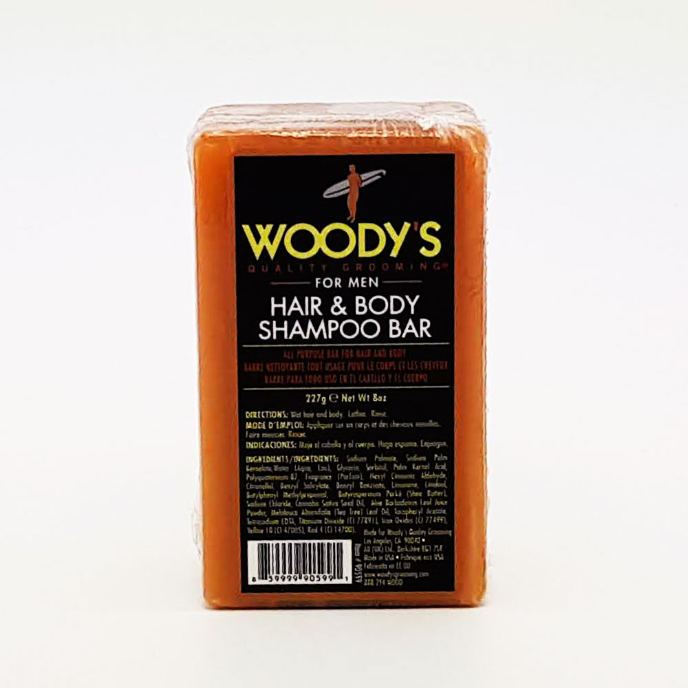 905991 WOODYS FOR MEN HAIR&BODY SHAMPOO BAR 227G