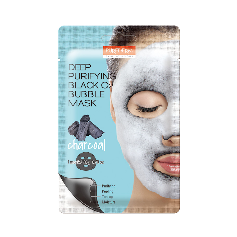 188473 PUREDERM DEEP PURIFYING BLACK BUBBLE MASK