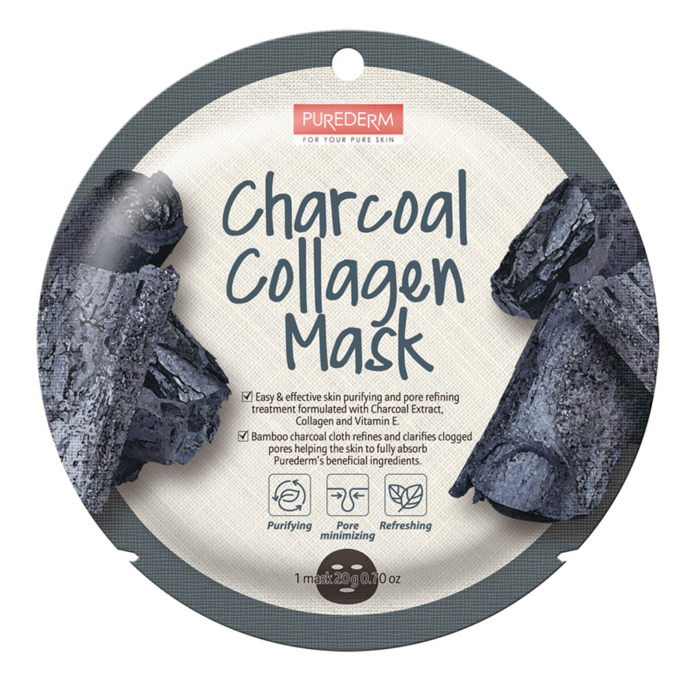 188251 PUREDERM CHARCOAL COLLAGEN MASK ADS813