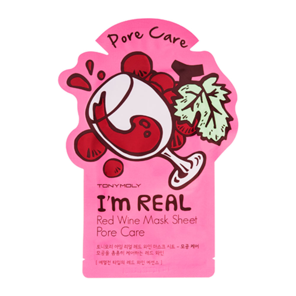 581855 TONYMOLY IM REAL RED WINE MASK SHEET