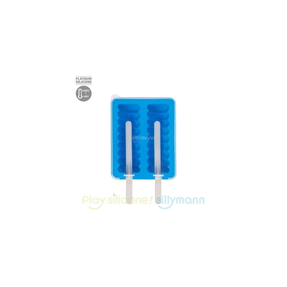 156499 SILLYMANN SILICONE ICE POP MOULD - BLUE