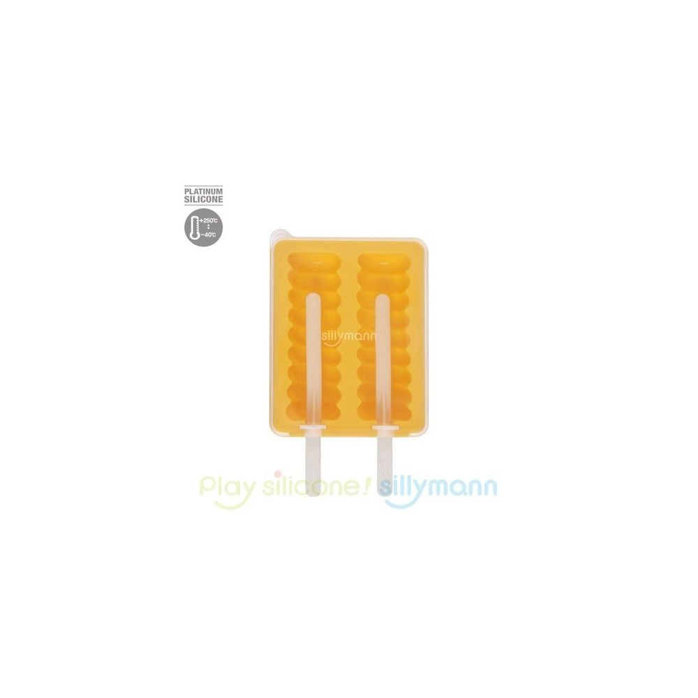 156482 SILLYMANN SILICONE ICE POP MOULD - YELLOW