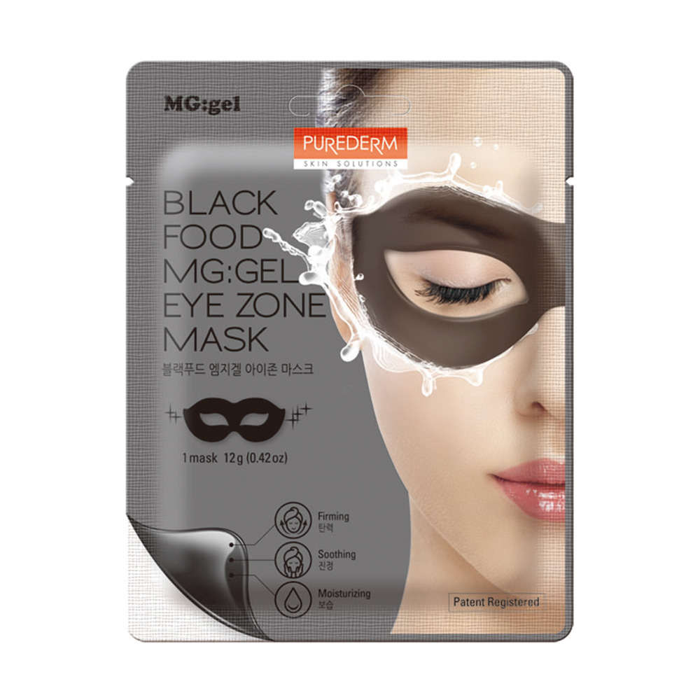 189654 PUREDERM BLACK GEL EYE ZONE MASK ADS375