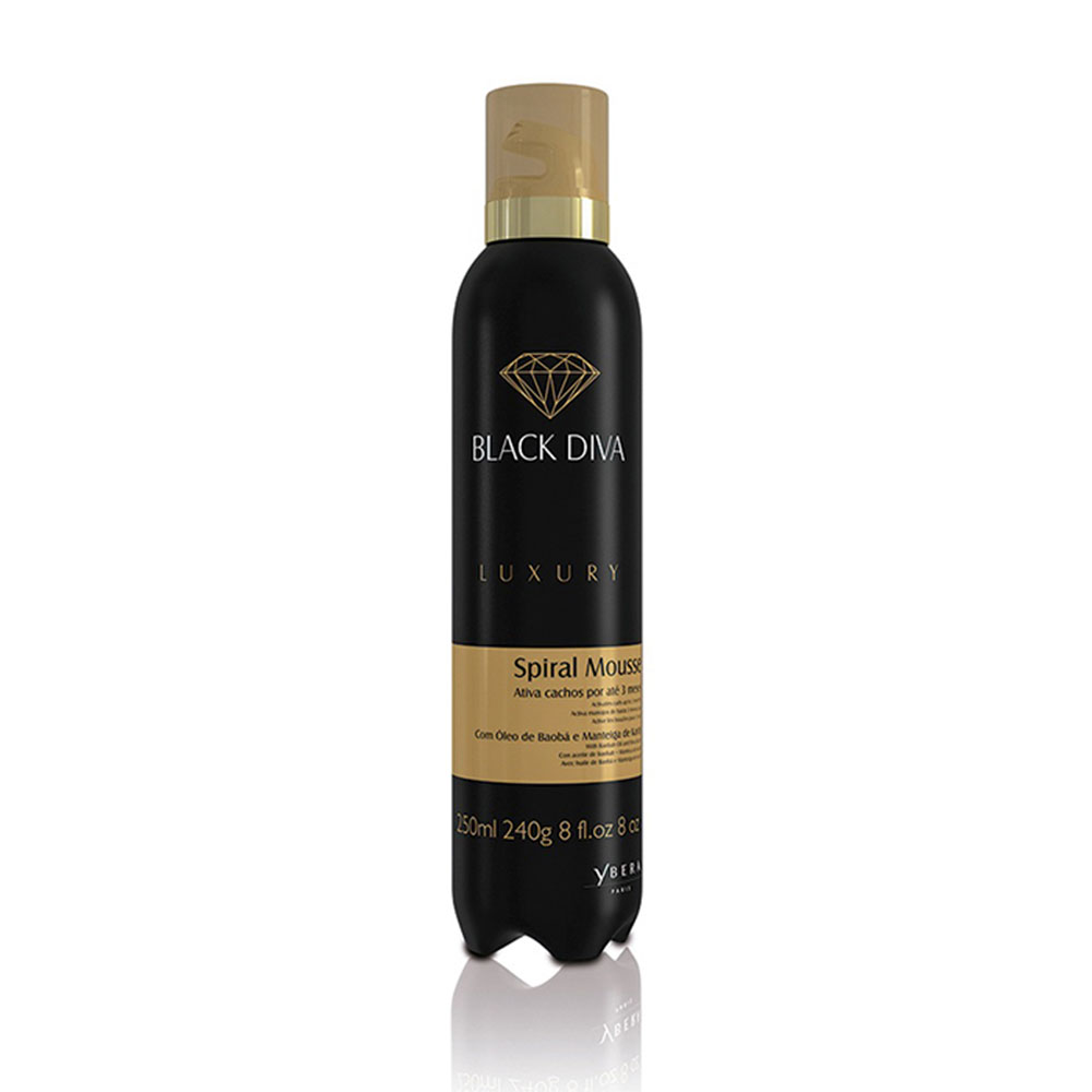 392742 YBERA BLACK DIVA LUXURY SPIRAL MOUSSE 240G