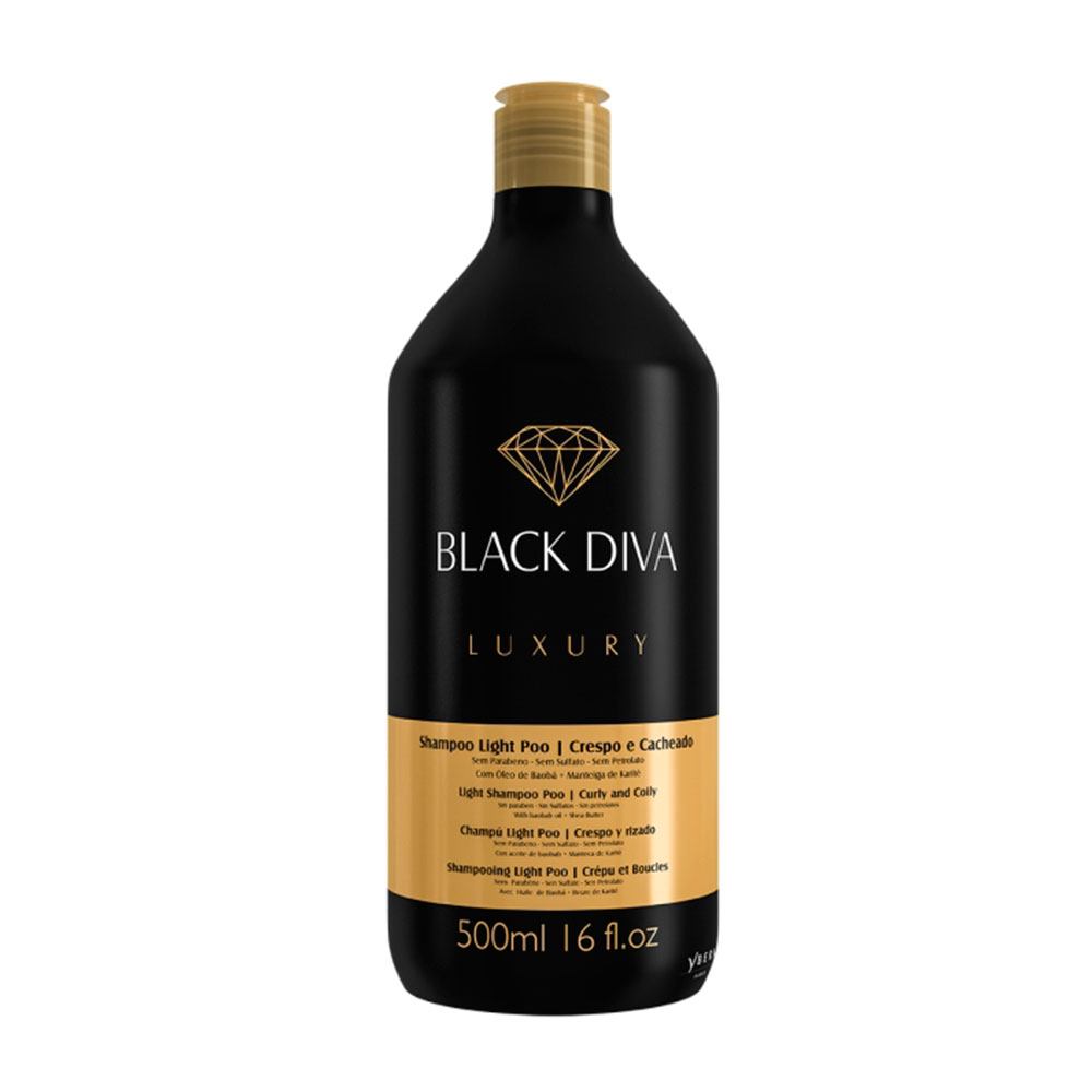 392759 YBERA BLACK DIVA SHAMPOO LIGHT POO 500ML