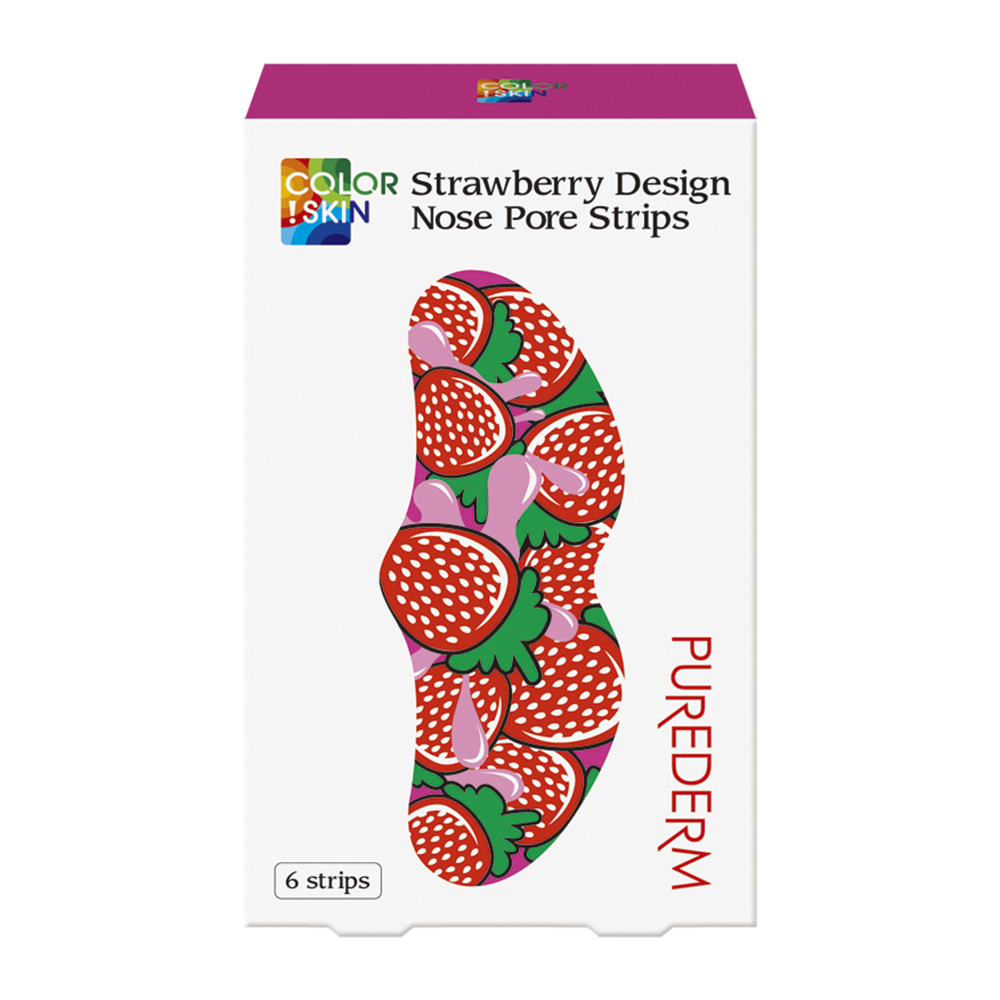 190025 PUREDERM STRAWBERRY DESIGN NOSE PORE STRIP