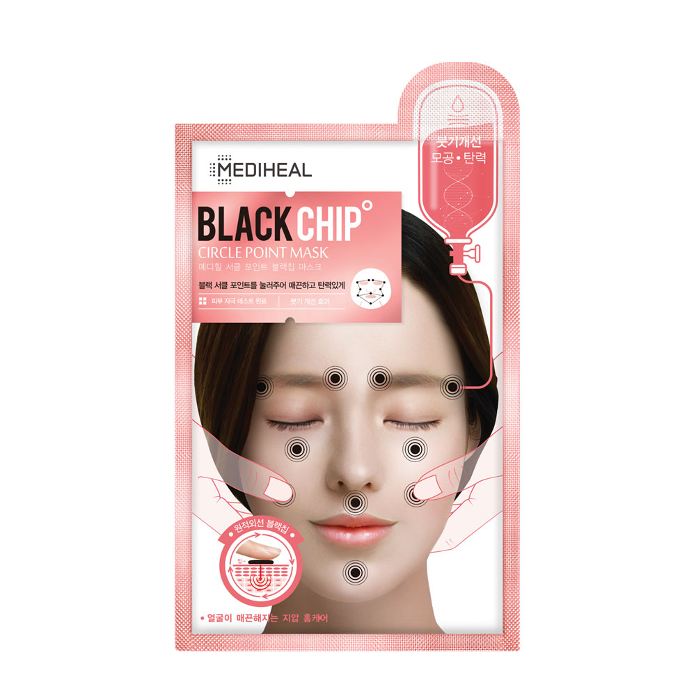 123675 MEDIHEAL BLACK CHIP CIRCLE POINT MASK