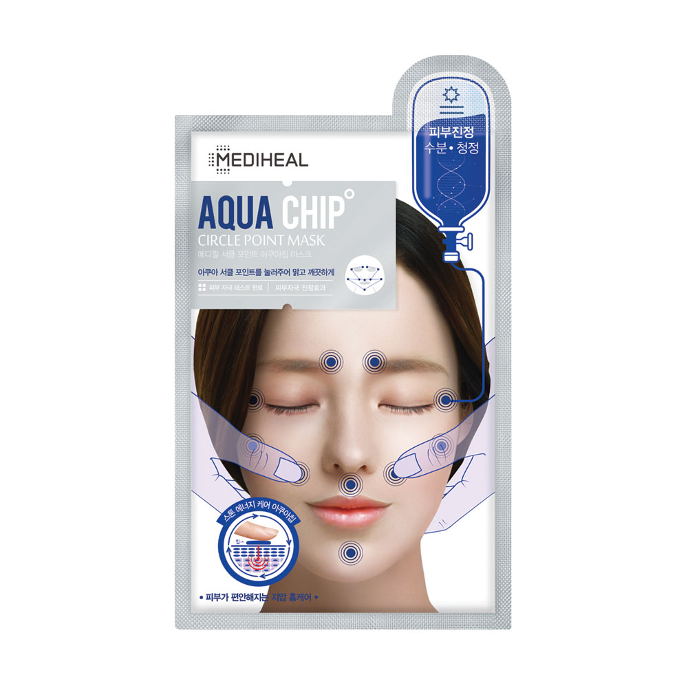 123637 MEDIHEAL AQUA CHIP CIRCLE POINT MASK