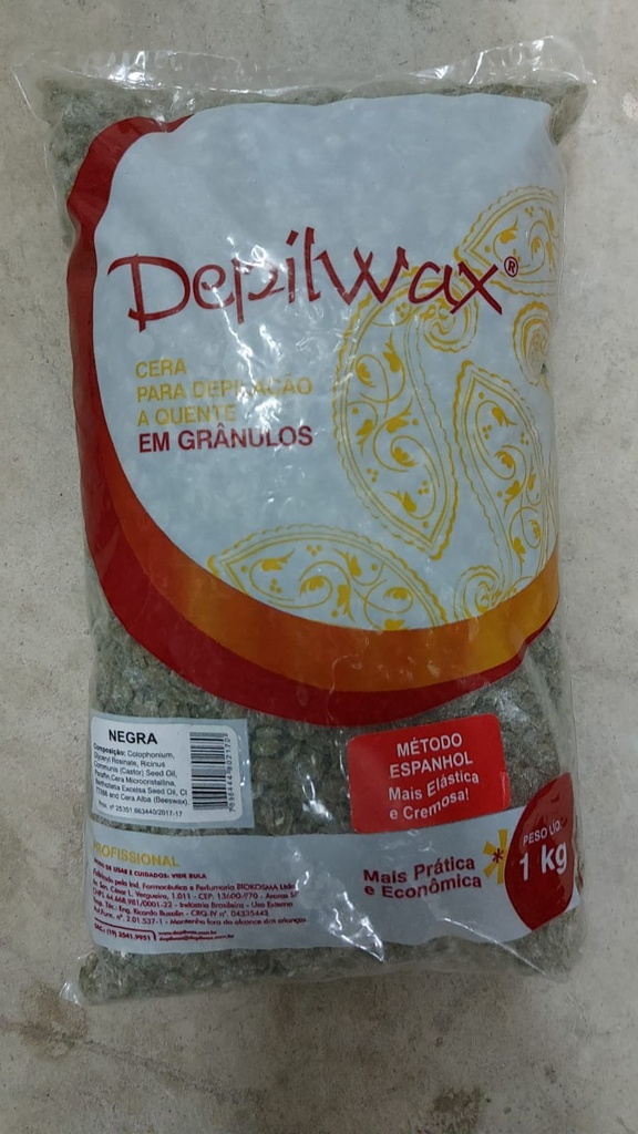 802170 CERA P/DEPILACION EN GRANOS NEGRA DEPILWAX