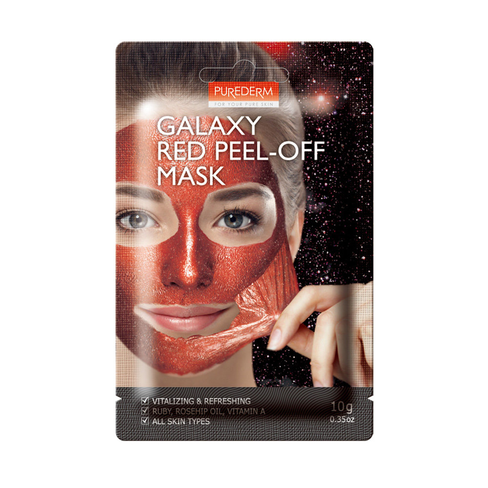 190919 PUREDERM GALAXY RED PEEL-OFF MASK 10G