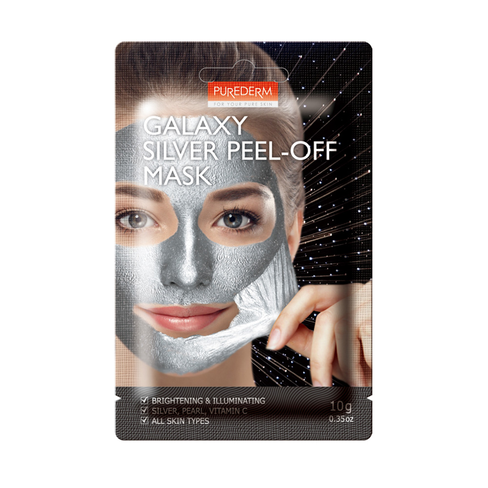 190926 PUREDERM GALAXY SILVER PEEL-OFF MASK 10G