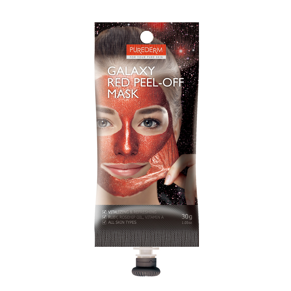 191053 PUREDERM GALAXY RED PEEL-OFF MASK 30G