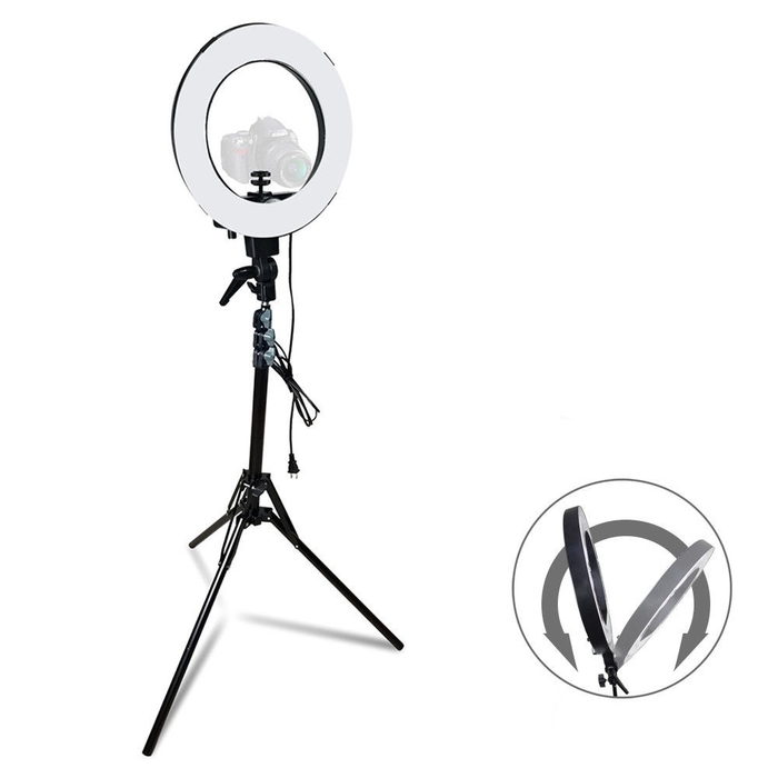 ARO DE LUZ PARA MAQUILLAJE RING LIGHT SILVER