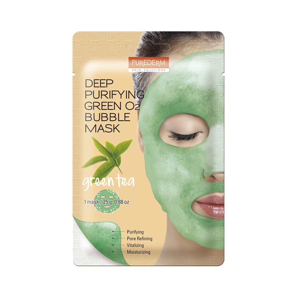 193248 PUREDERM DEEP PURIFYING GREEN O2 BUBBLE MAS