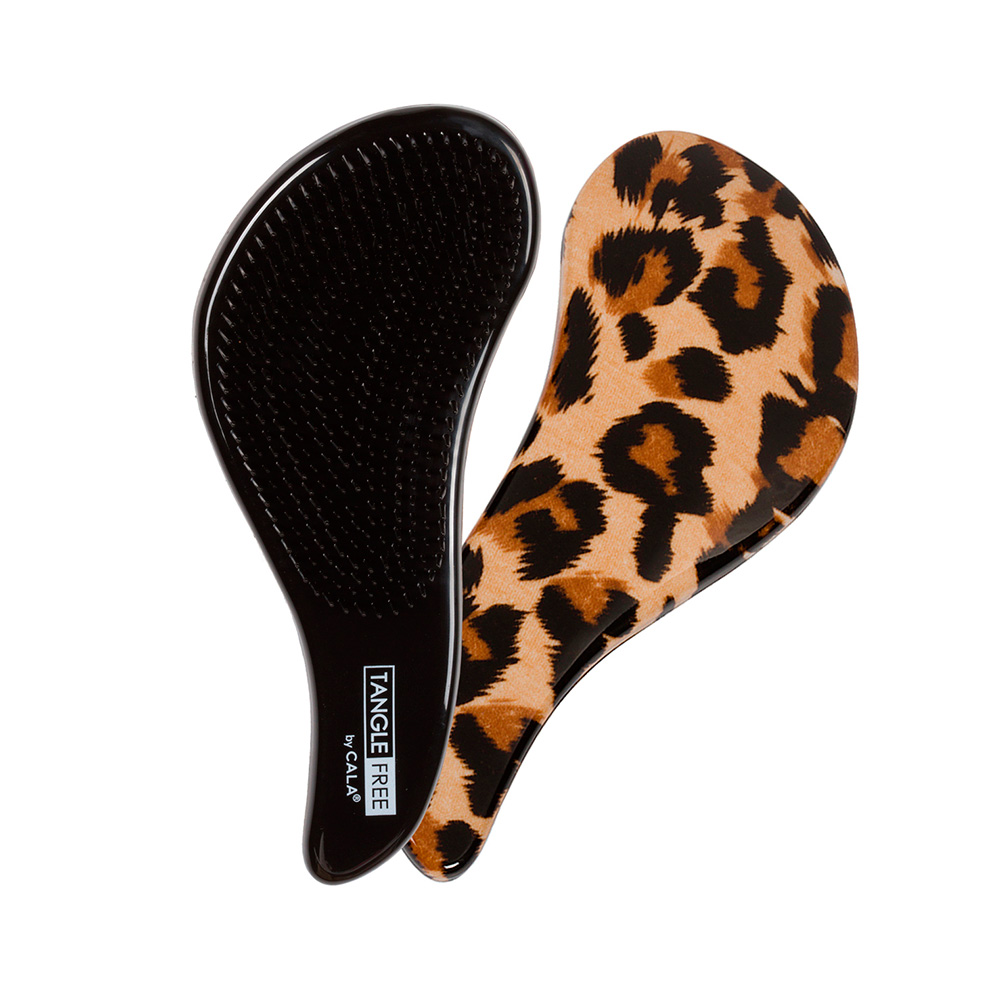 668714 CALA TANGLE FREE HAIR BRUSH CHEETAH #66871