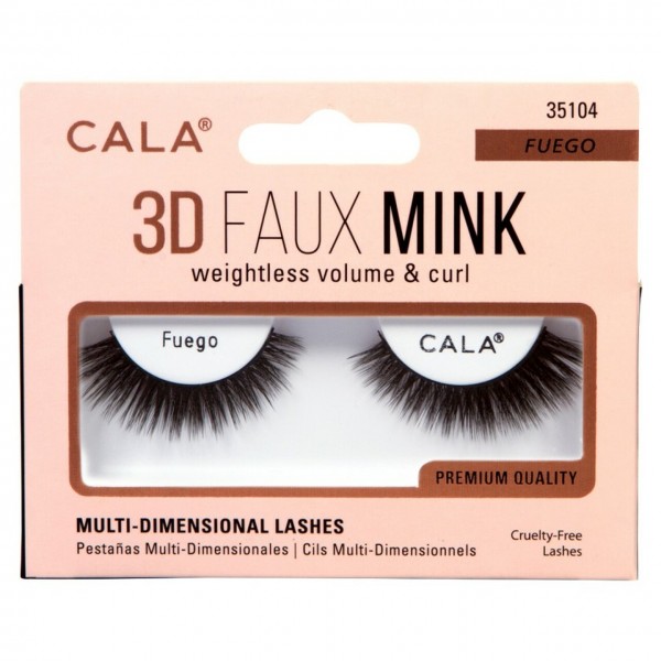 351043 CALA 3D FAUX MINK PESTAÑA #35104 FUEGO