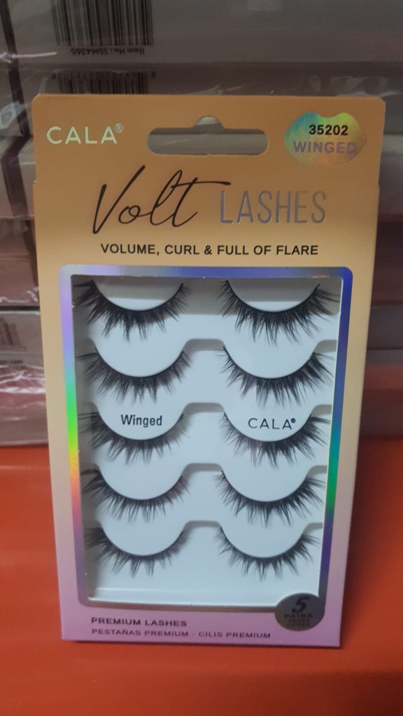 352026 CALA VOLT LASHES 5 PARES #35202 WINGED