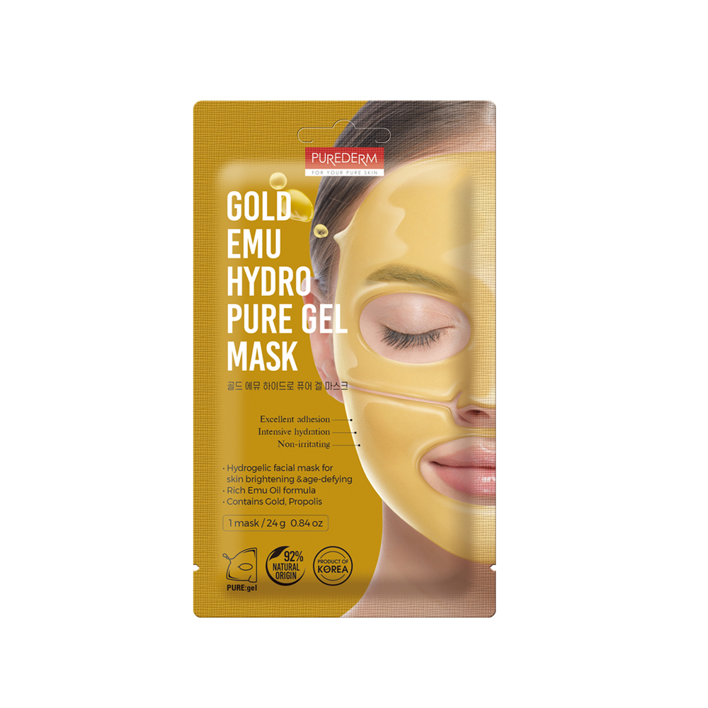 183911 PUREDERM GOLD EMU HYDRO PURE GEL MASK