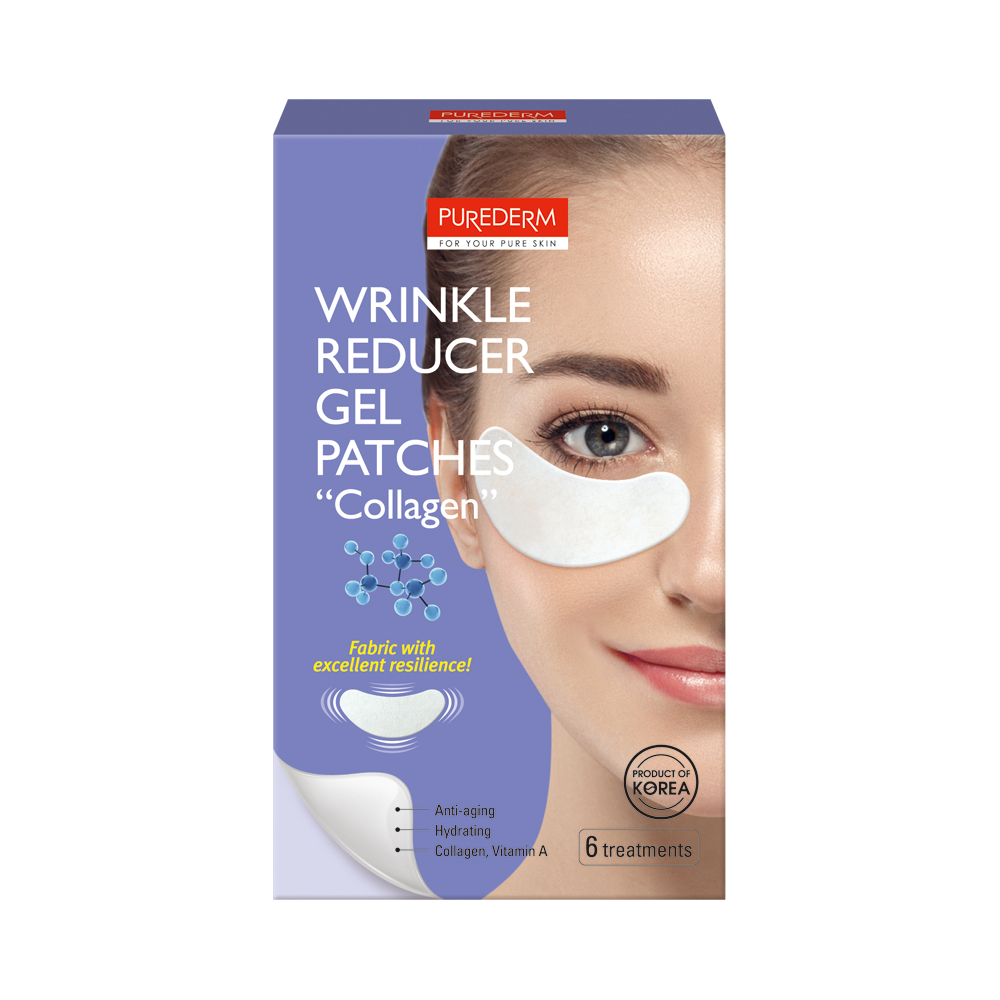 194160 PUREDERM WRINKLE REDUCER GEL PATCHES COLLAGEN - ADS665