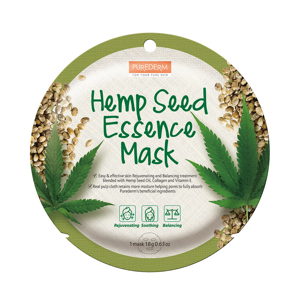 196805 PUREDERM HEMP SEED ESSENCE MASK - ADS817