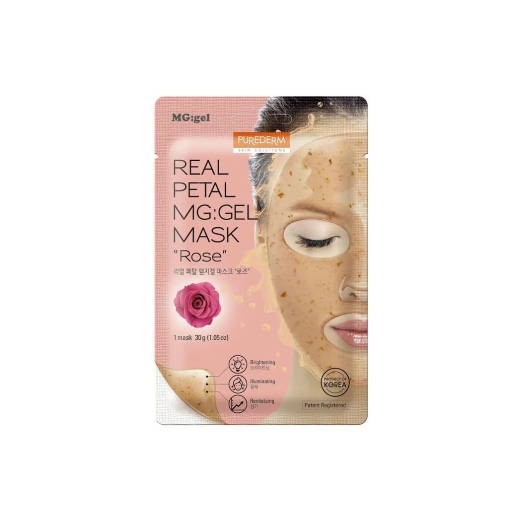 194122 PUREDERM REAL PETAL MG: GEL MASK ROSE - ADS751