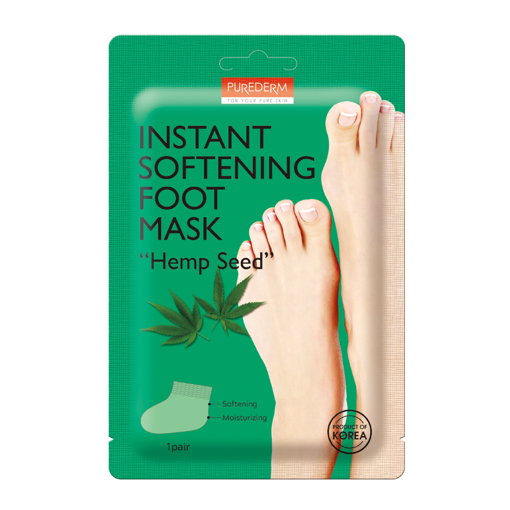 197536 PUREDERM INSTANT SOFTENING FOOT MASK 