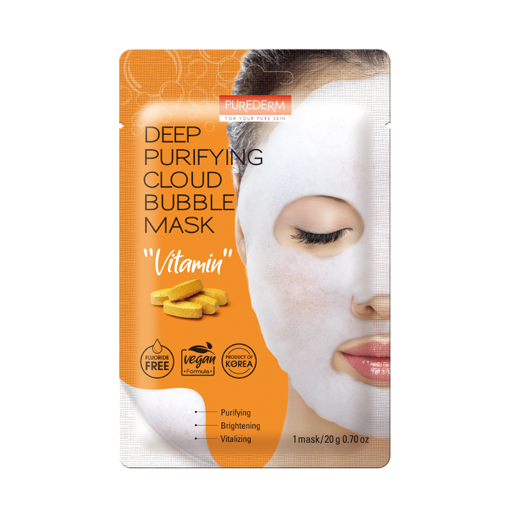 320068 PUREDERM DEEP PURIFYING CLOUD BUBBLE MASK