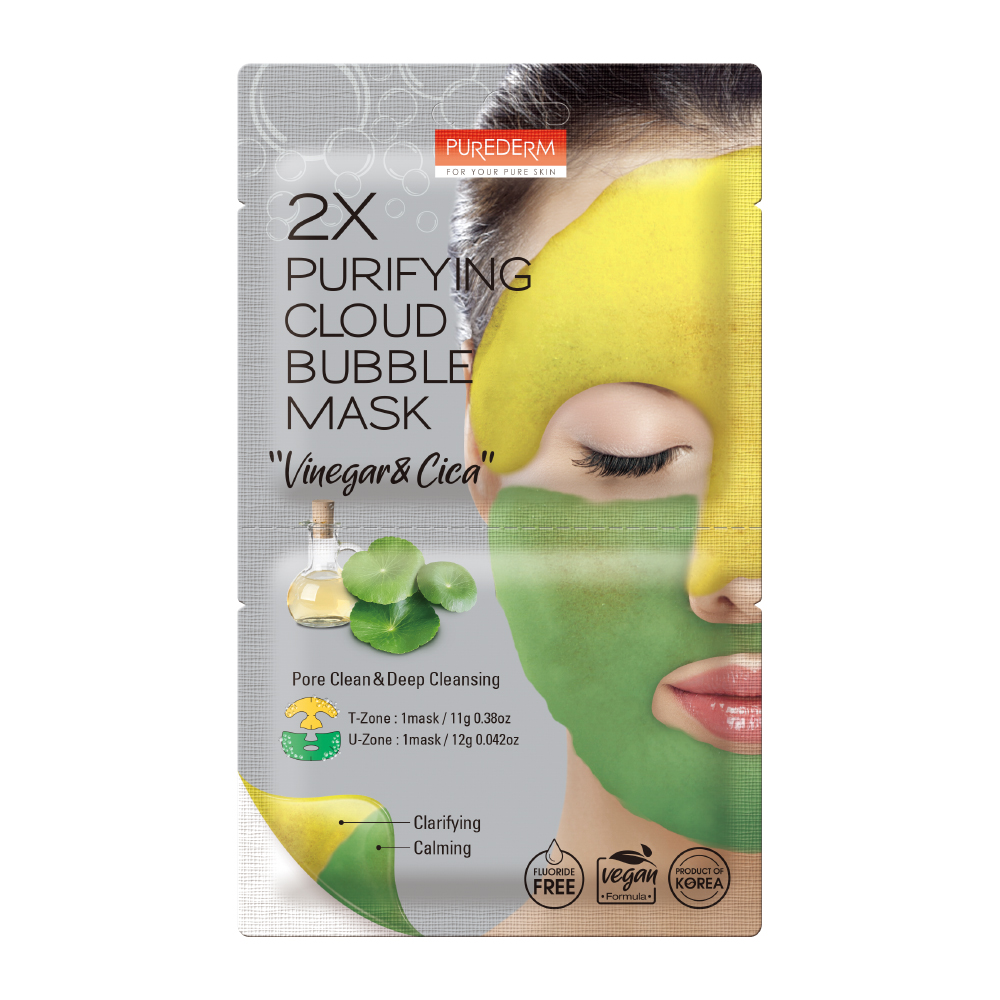 320303 PUREDERM 2X PURIFYING CLOUD BUBBLE MASK