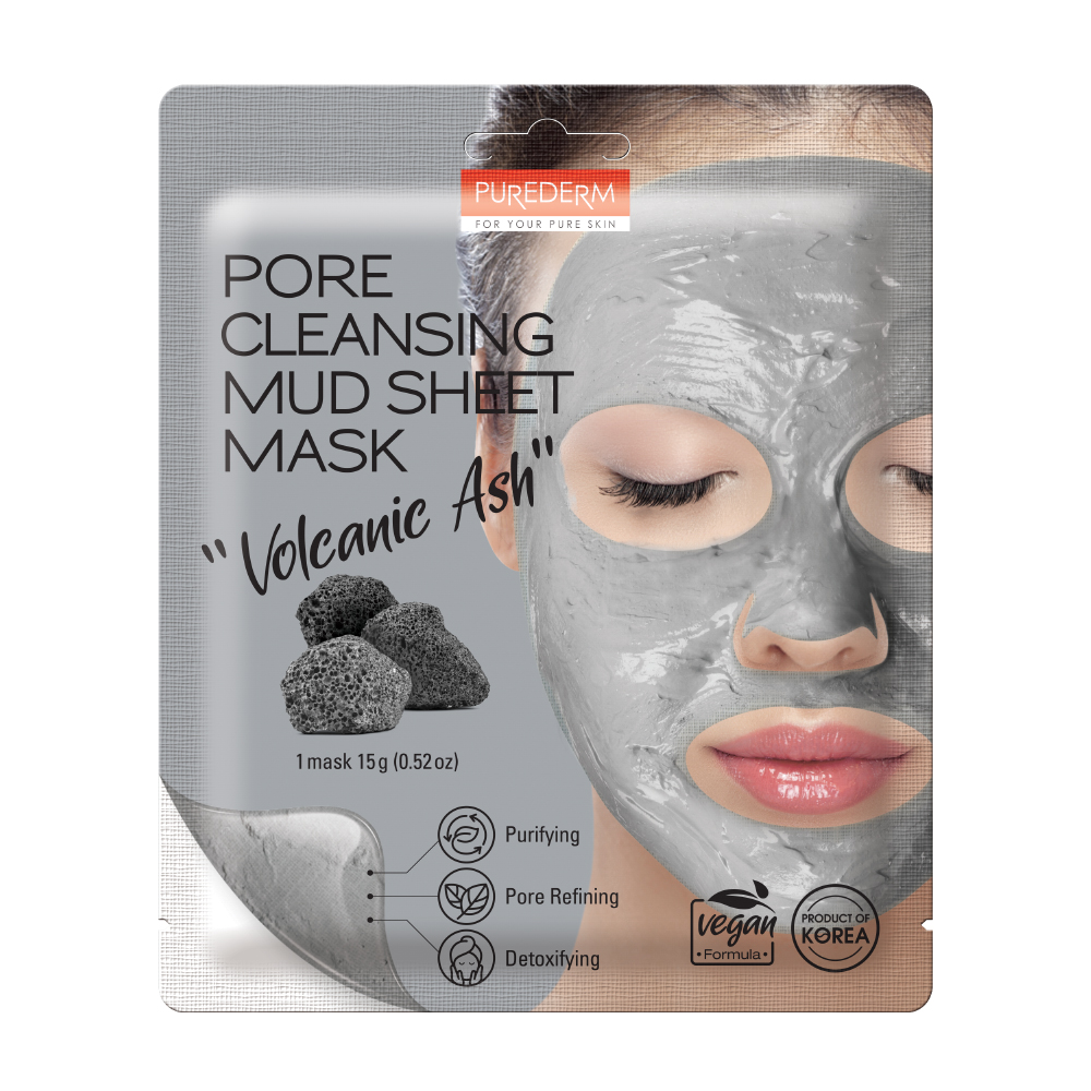 320082 PUREDERM PORE CLEANSING MUD SHEET MASK