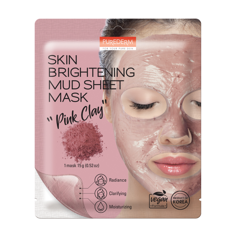 320105 PUREDERM SKIN BRIGHTENINGMUD SHEET MASK