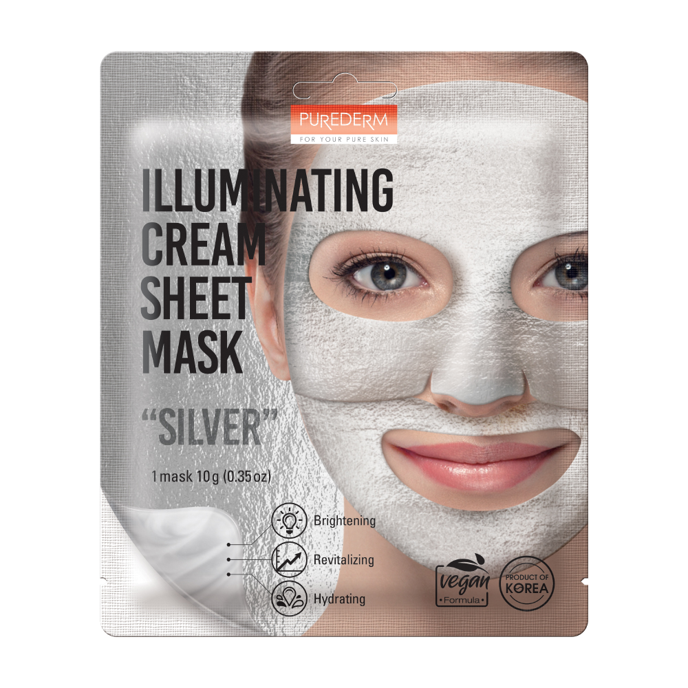 320341 PUREDERM ILLUMINATING CREAM SHEET MASK