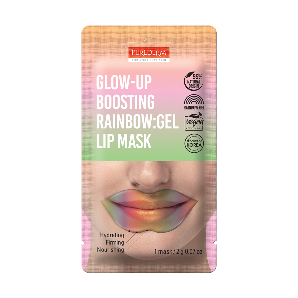 320600 PUREDERM GLOW-UP BOOSTING RAINBOW LIP MASK - ADS768