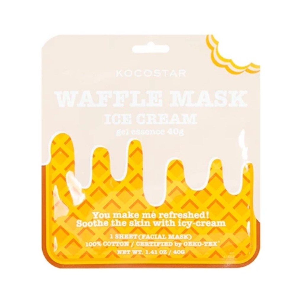 324032 KOCOSTAR WAFFLE MASK ICE CREAM 40G