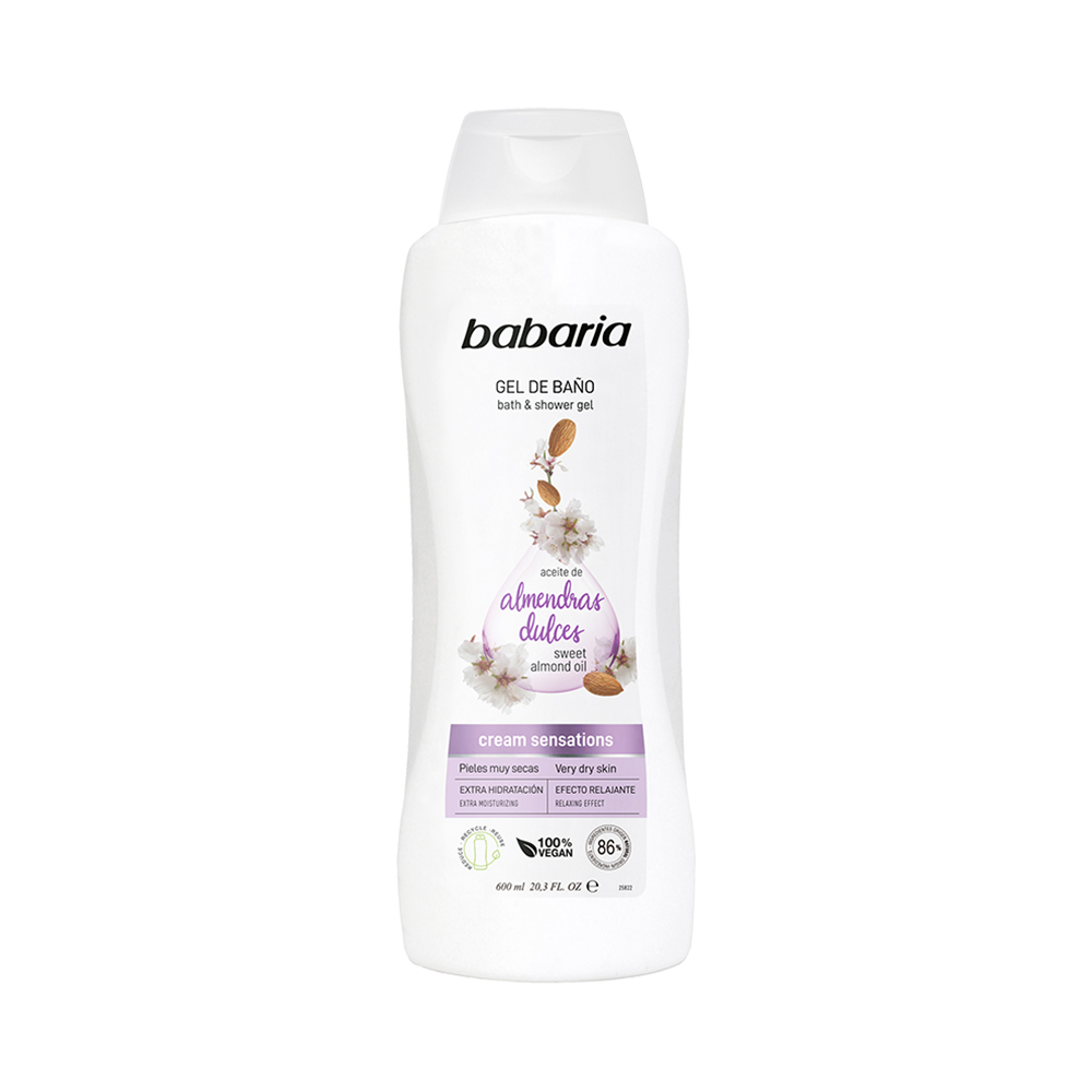 021494 BABARIA GEL DE BAÑO ALMENDRAS DULCES 600ML