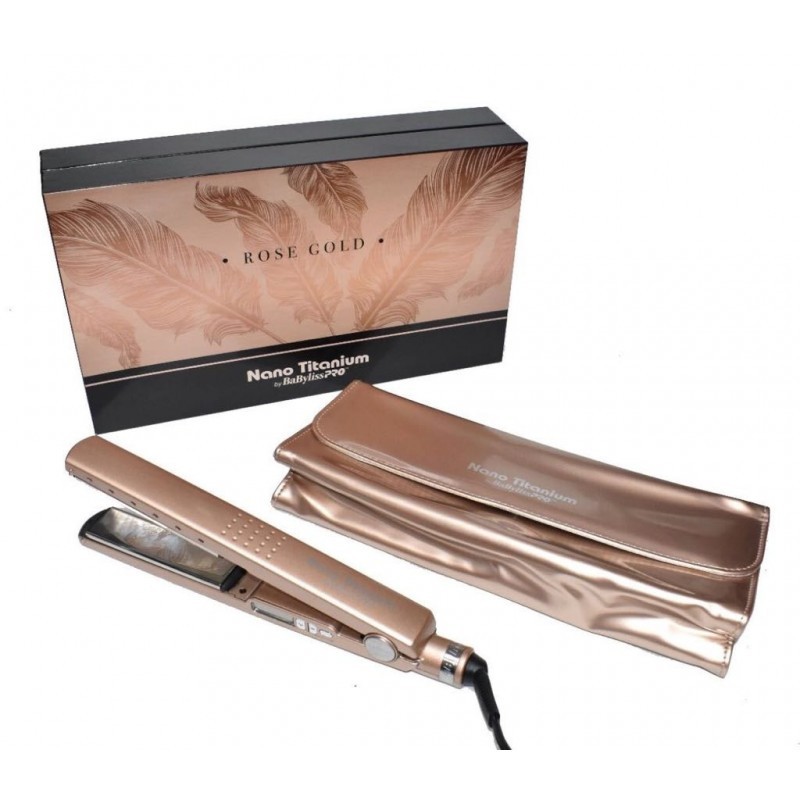 375711 BABYLISS NANO TITANIUM ROSE GOLD PLANCHITA