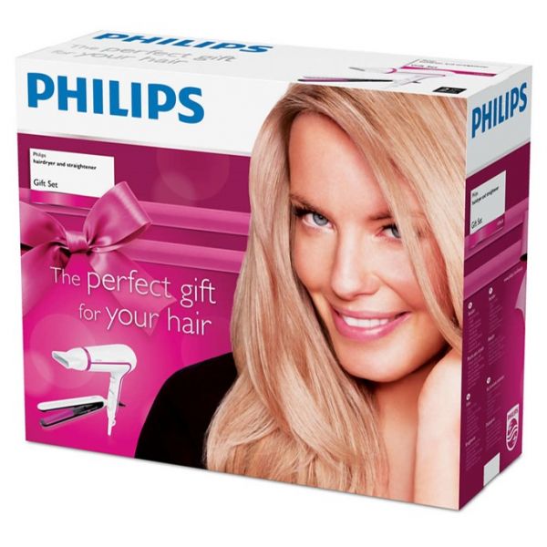 650393 PHILIPS GIFT SET SECADOR/PLANCHITA HP8640