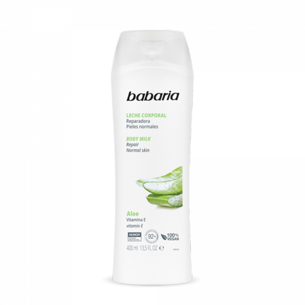 130165 BABARIA LECHE CORPORAL ALOE REPARADORA 400M