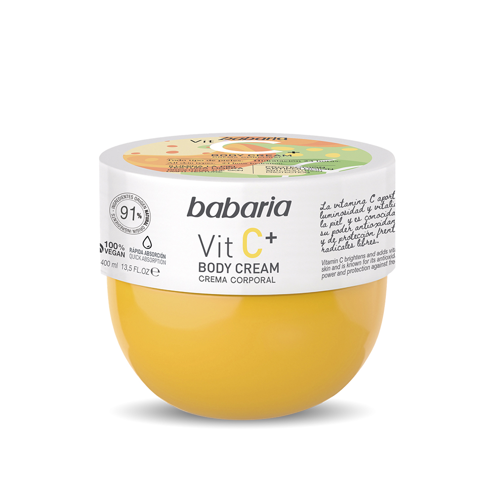 100342 BABARIA VIT C+ BODY CREAM 400ML