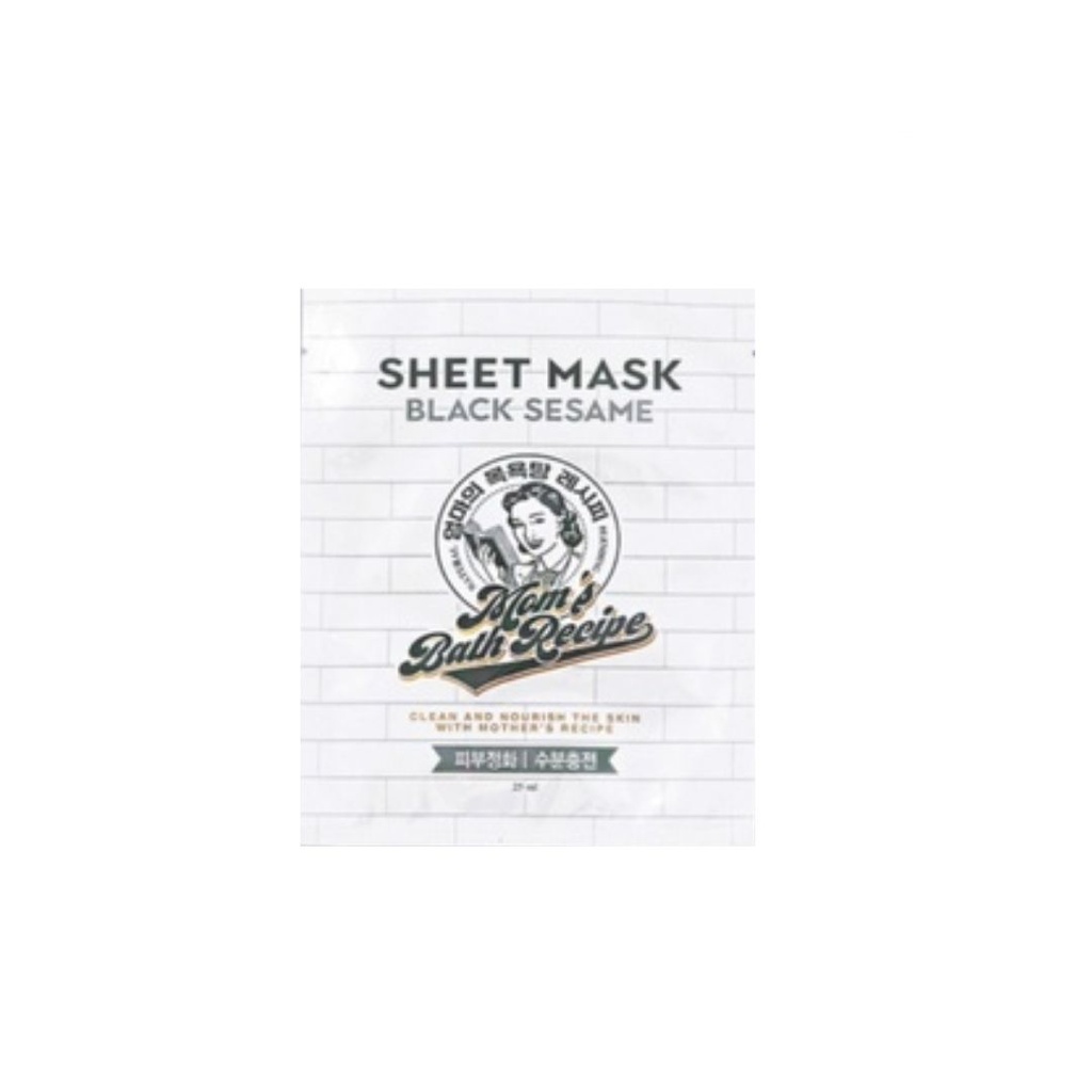 570391 MOMS BATH RECIPE SHEET MASK BLACK SESAME 25