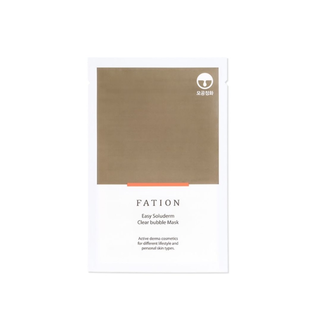 815440 FATION EASY SOLUDERM CLEAR BUBBLE MASK