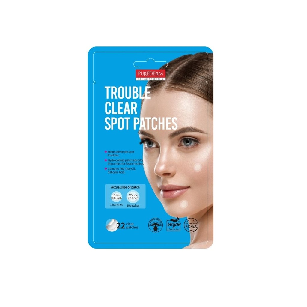 321089 PUREDERM TROUBLE CLEAR SPOT PATCHES - ADS822