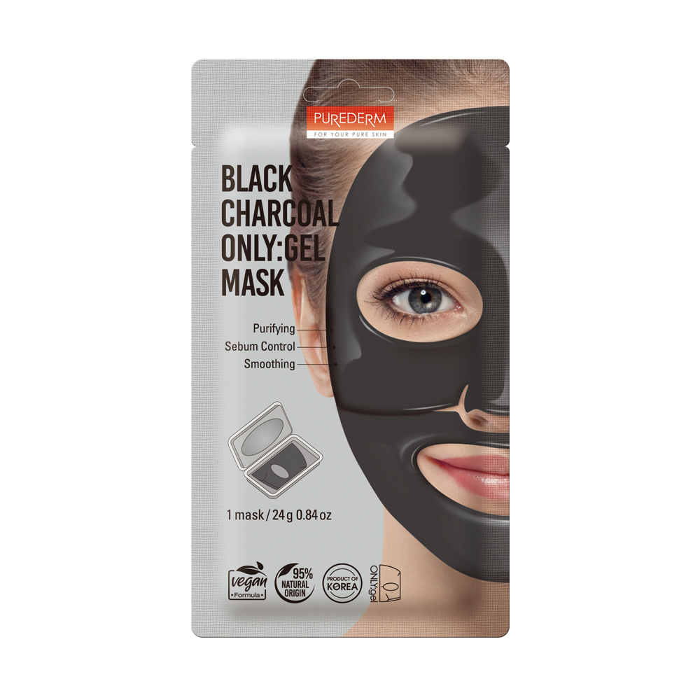 321485 PUREDERM BLACK CHARCOAL ONLY GEL MASK