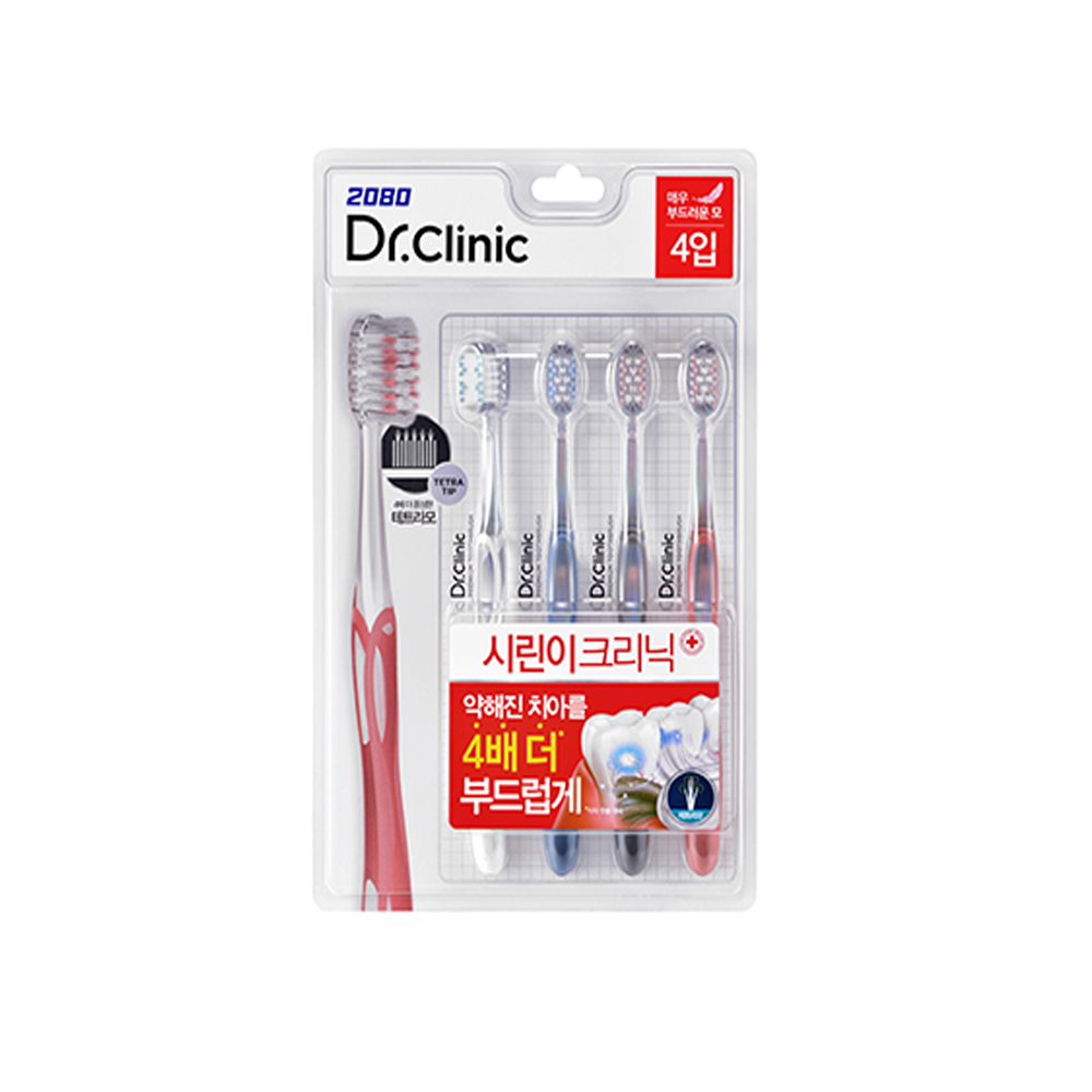 371046 DR. CLINIC SET DE CEPILLO DENTAL 4PCS