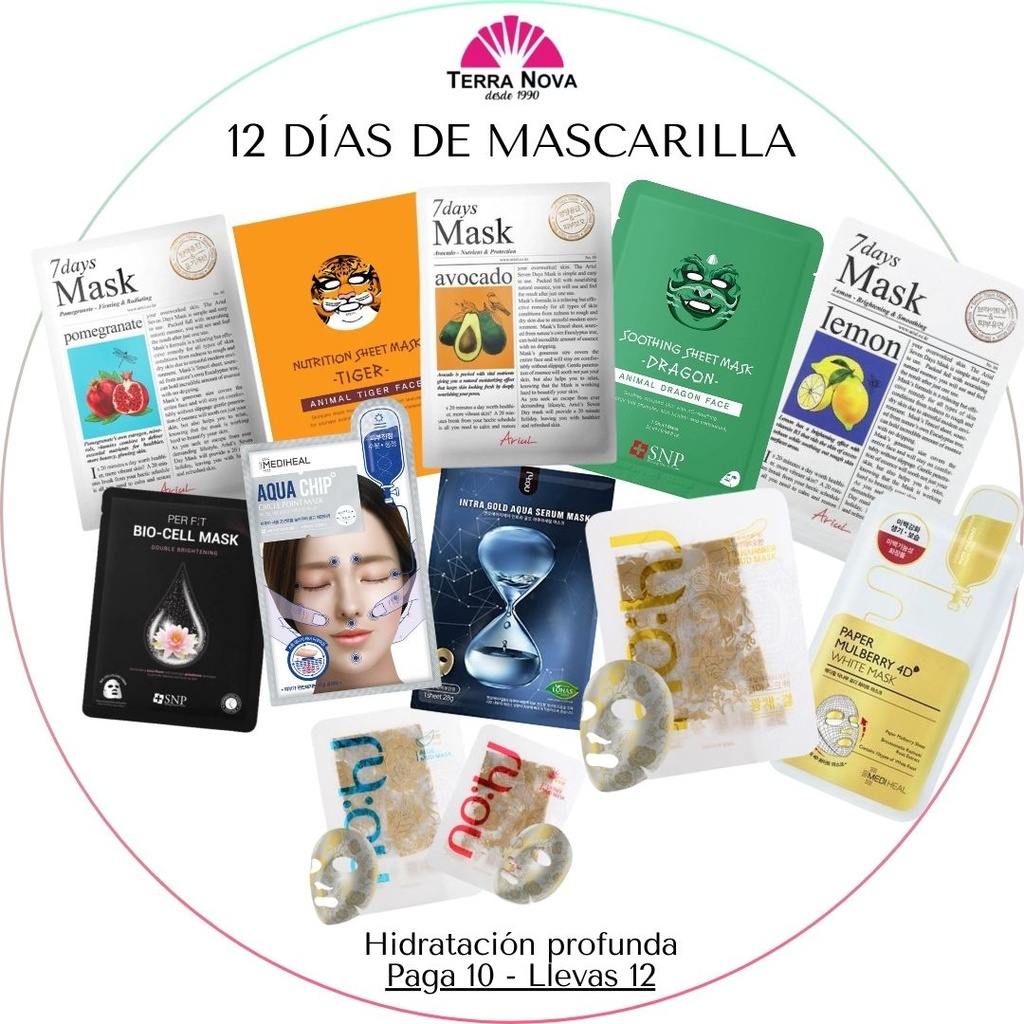 12 DIAS MASCARILLAS PROMO